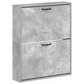 vidaXL Wisząca szafka na buty HAARLEM 71 x 17 x 86 cm Betonowy szary