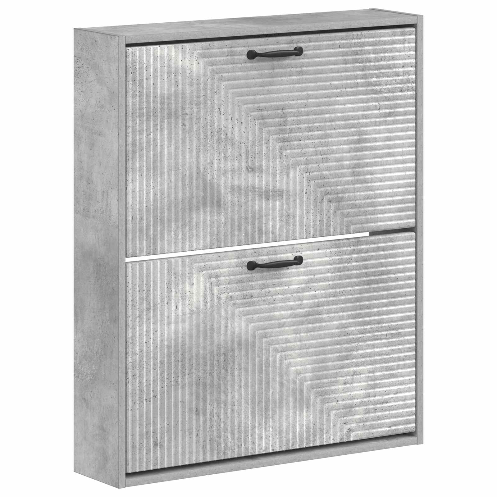 vidaXL Wisząca szafka na buty HAARLEM 71 x 17 x 86 cm Betonowy szary