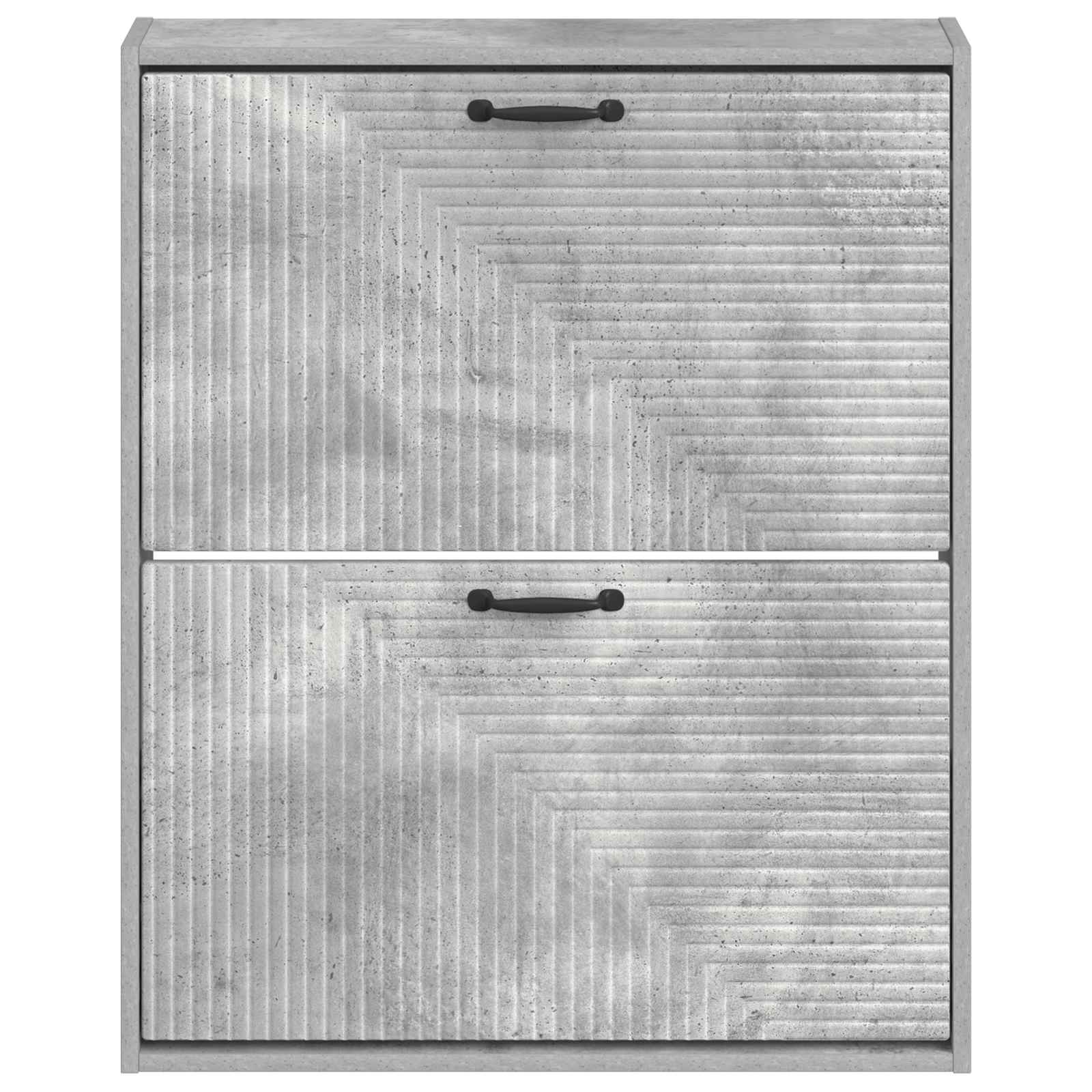 vidaXL Wisząca szafka na buty HAARLEM 71 x 17 x 86 cm Betonowy szary