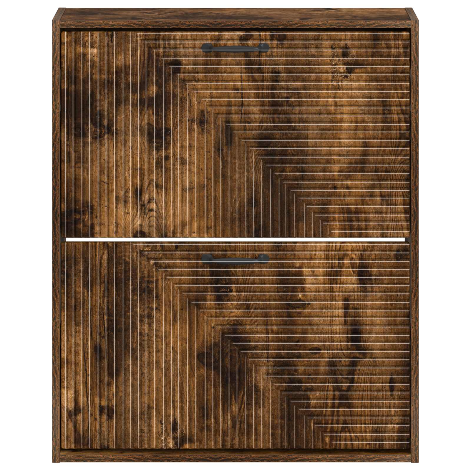 vidaXL Wisząca szafka na buty HAARLEM 71 x 17 x 86 cm Dąb wędzony