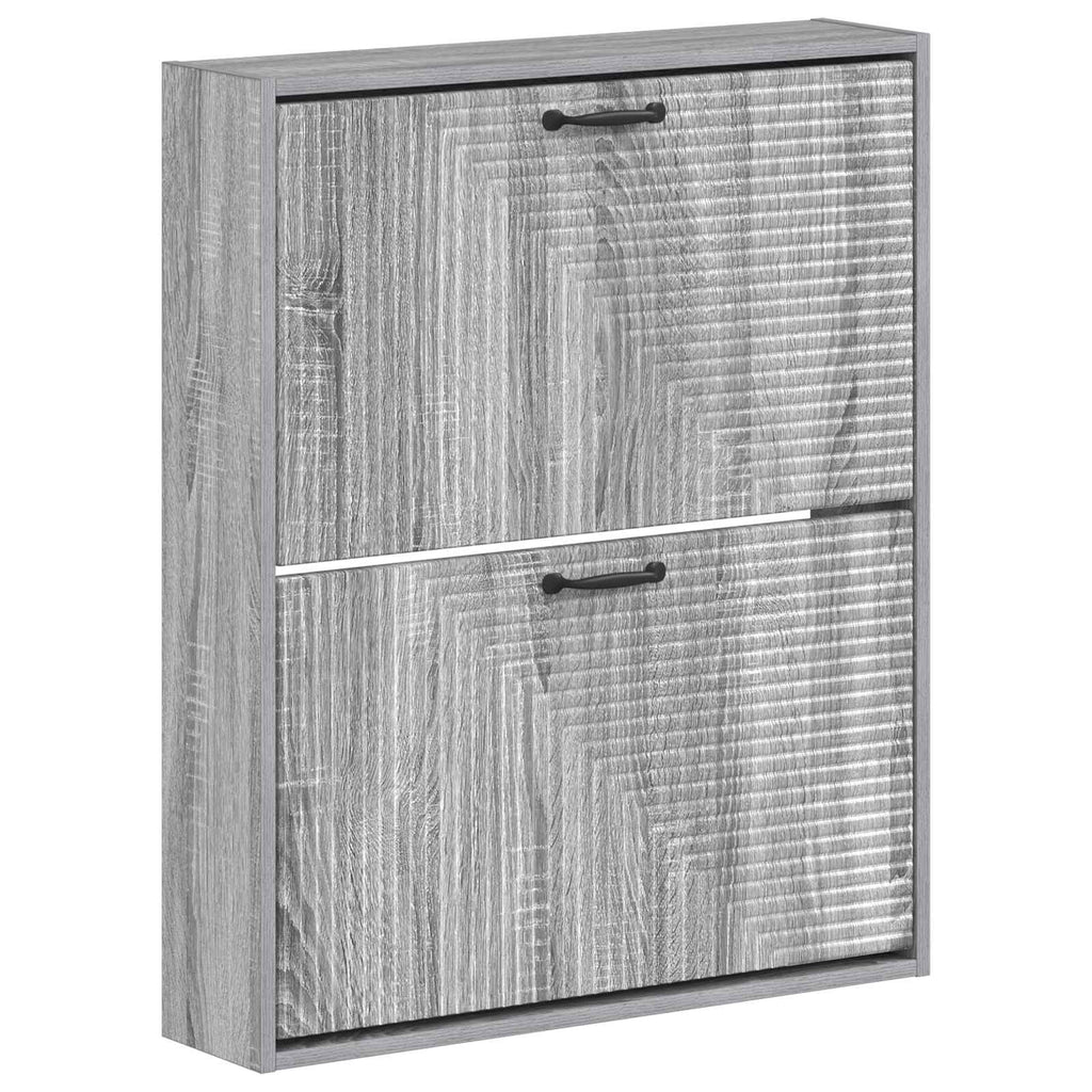 vidaXL Wisząca szafka na buty HAARLEM 71 x 17 x 86 cm Szary Sonoma