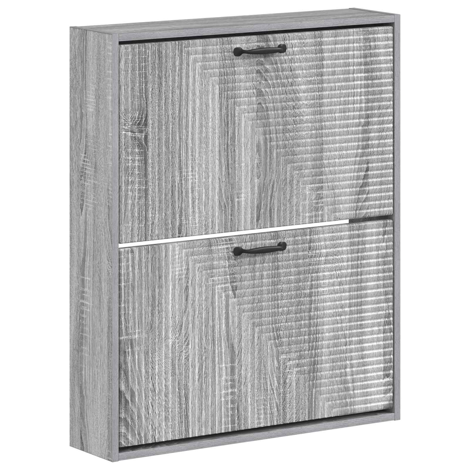 vidaXL Wisząca szafka na buty HAARLEM 71 x 17 x 86 cm Szary Sonoma