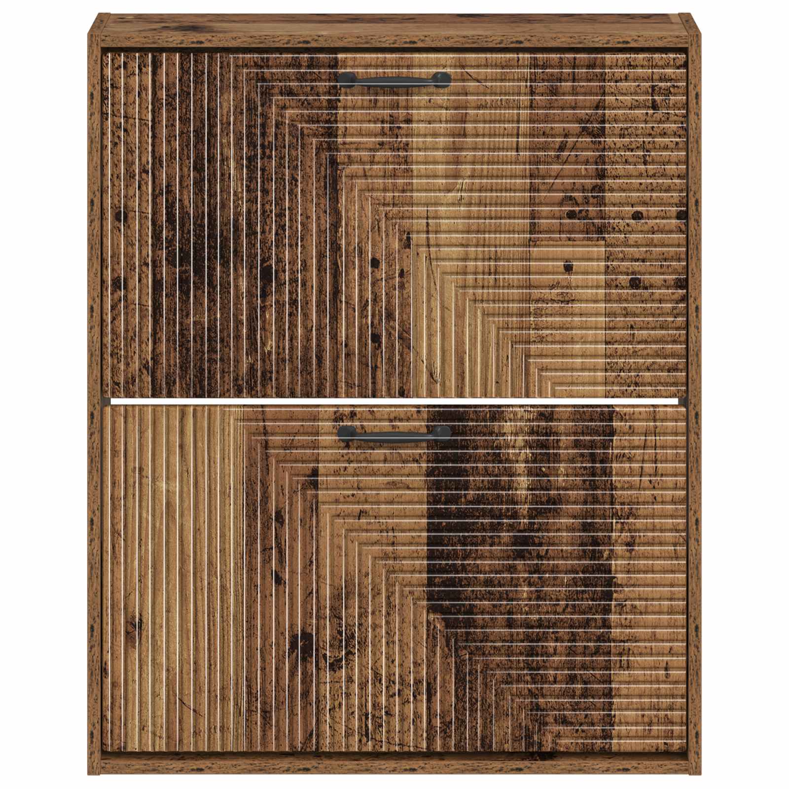 vidaXL Wisząca szafka na buty HAARLEM 71 x 17 x 86 cm Stare drewno