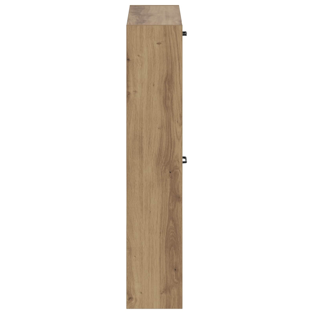 vidaXL Wisząca szafka na buty HAARLEM 71 x 17 x 86 cm Dąb artisan
