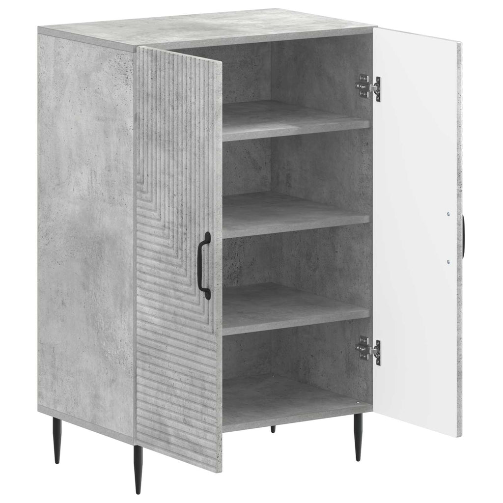 vidaXL Szafka na buty HAARLEM 59,5 x 39,5 x 89,5 cm Betonowy szary