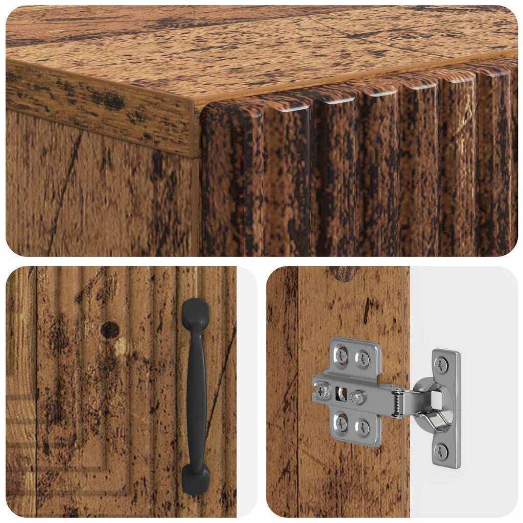 vidaXL Szafka na buty HAARLEM 59,5 x 39,5 x 89,5 cm Stare drewno