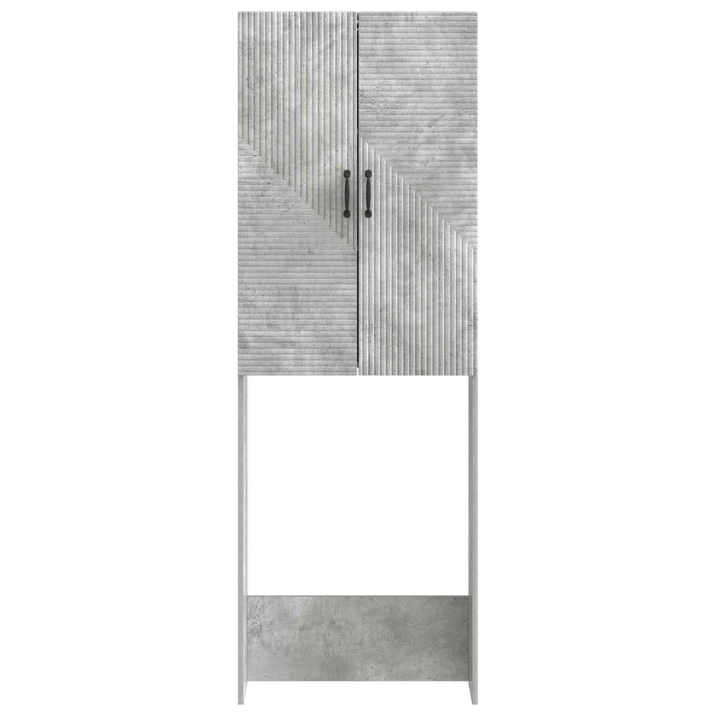 vidaXL Szafka toaletowa HAARLEM Betonowy szary 66 x 25,5 x 190 cm