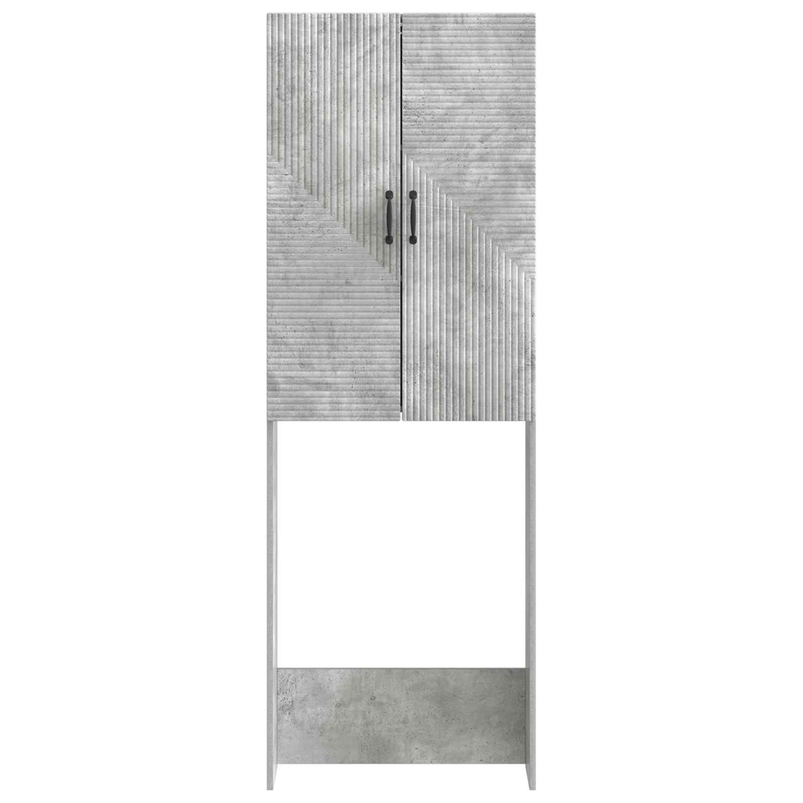 vidaXL Szafka toaletowa HAARLEM Betonowy szary 66 x 25,5 x 190 cm