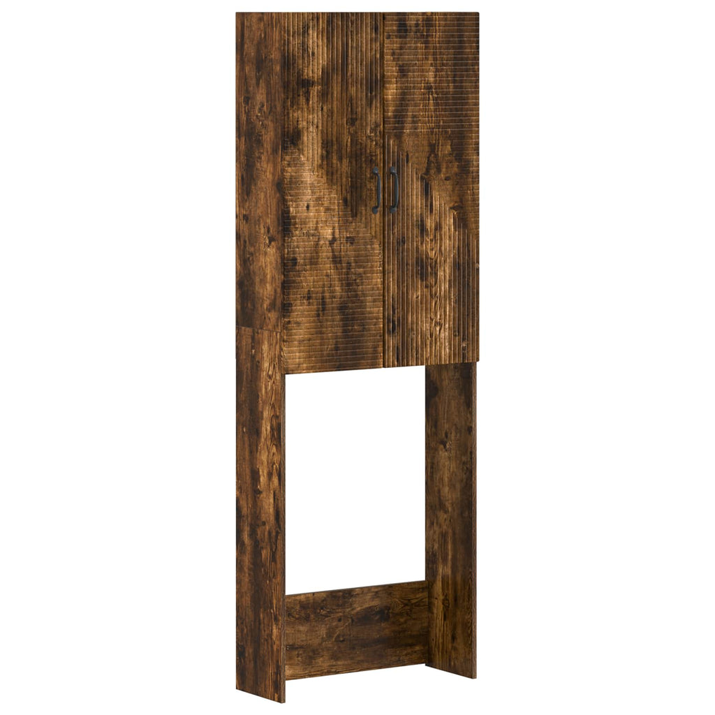 vidaXL Szafka toaletowa HAARLEM Dąb wędzony 66 x 25,5 x 190 cm