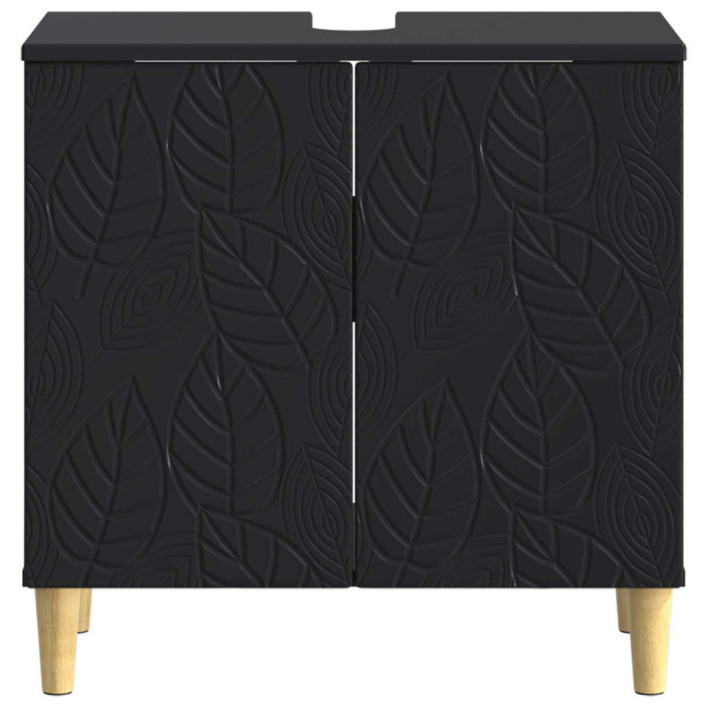 vidaXL Szafka pod umywalkę DELFT Czarny 59,5 x 31,5 x 59 cm
