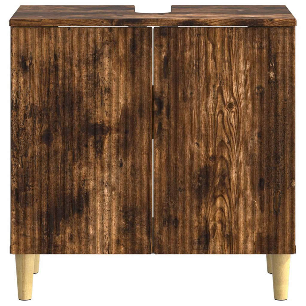 vidaXL Szafka pod umywalkę DELFT Dąb wędzony 59,5 x 31,5 x 59 cm