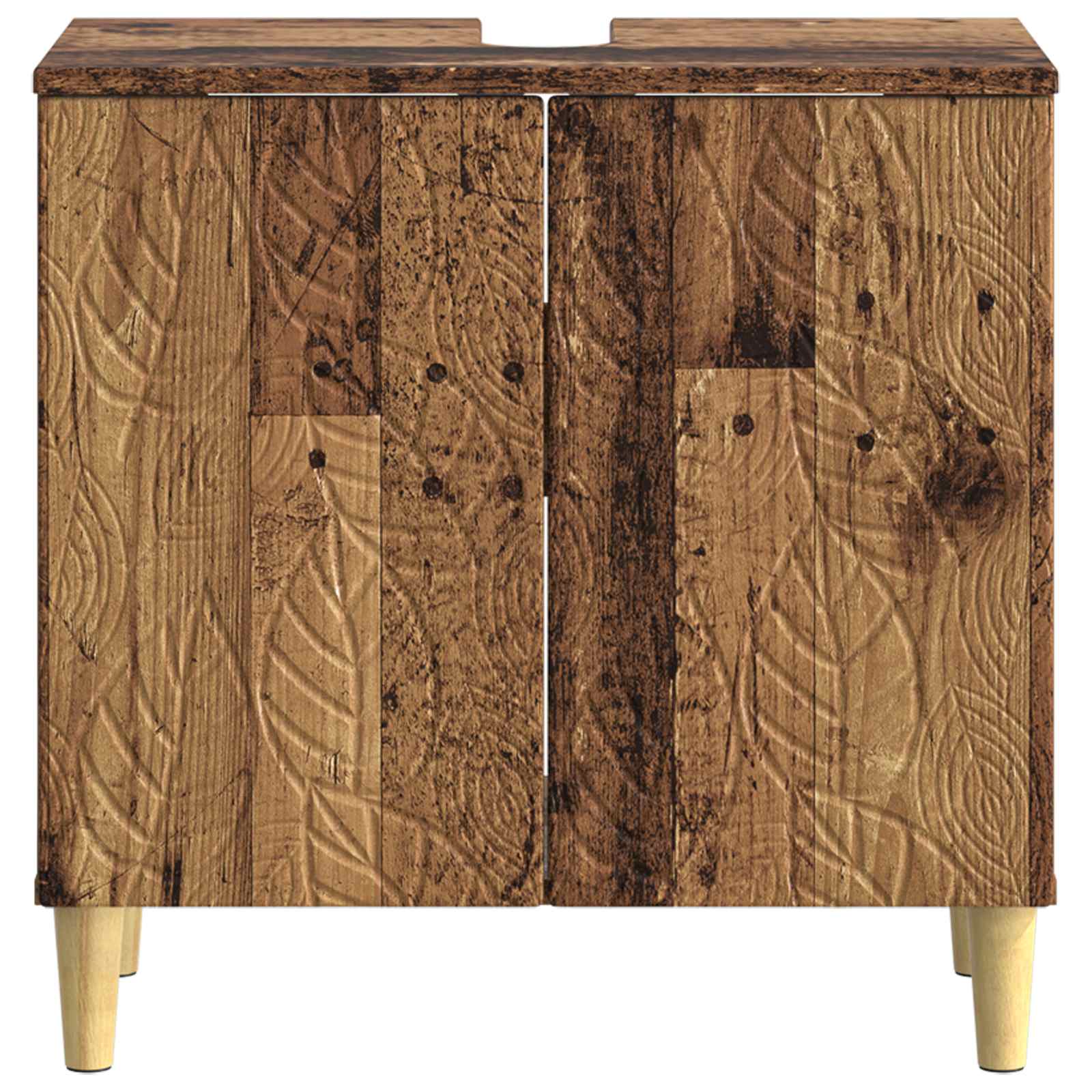 vidaXL Szafka pod umywalkę DELFT Stare drewno 59,5 x 31,5 x 59 cm