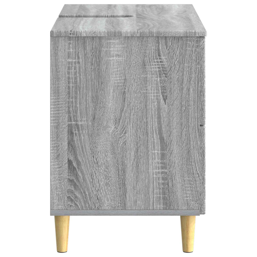 vidaXL Szafka pod umywalkę DELFT Szary Sonoma 82 x 41 x 59 cm