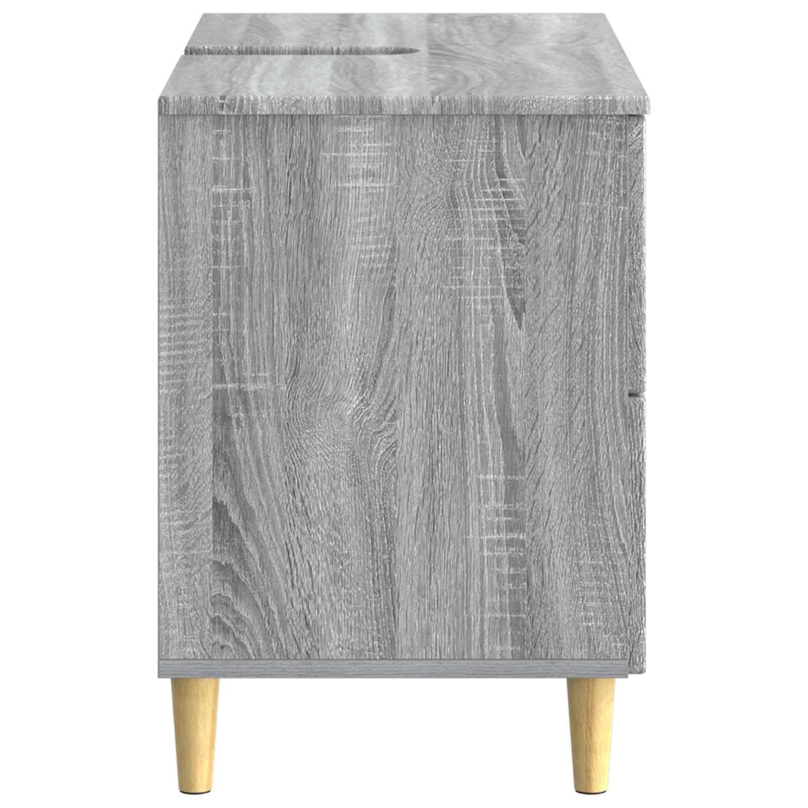 vidaXL Szafka pod umywalkę DELFT Szary Sonoma 82 x 41 x 59 cm