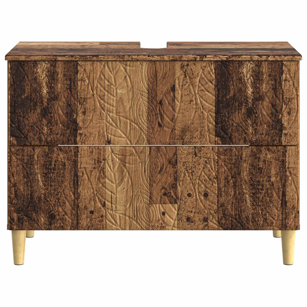 vidaXL Szafka pod umywalkę DELFT Stare drewno 82 x 41 x 59 cm