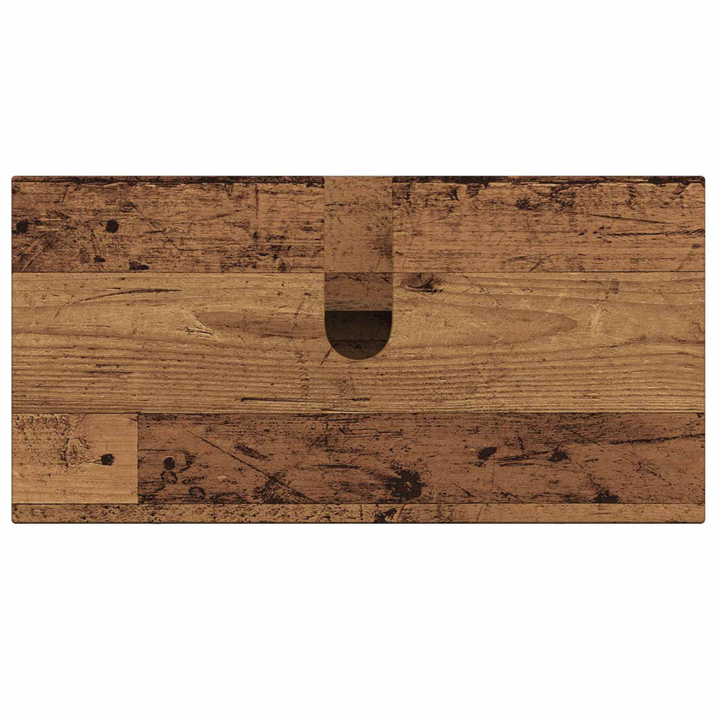 vidaXL Szafka pod umywalkę DELFT Stare drewno 82 x 41 x 59 cm