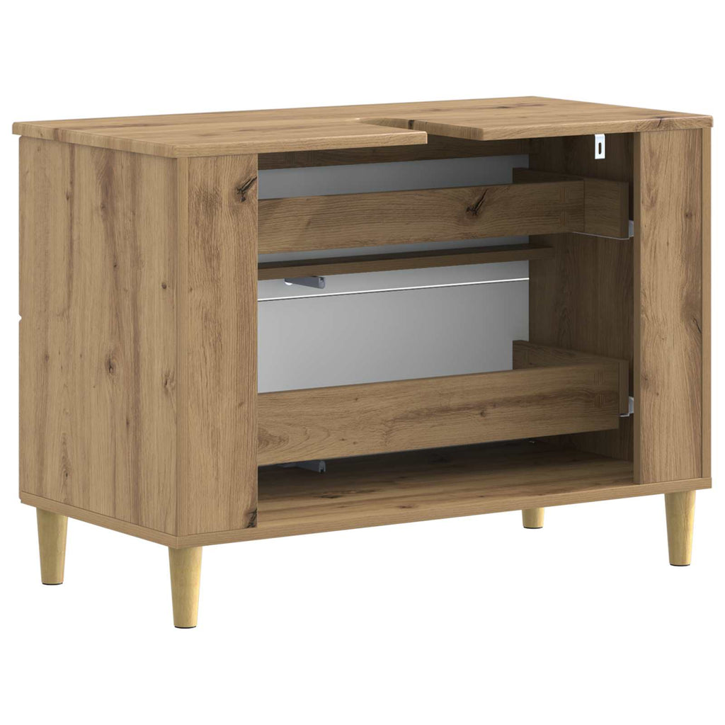 vidaXL Szafka pod umywalkę DELFT Dąb artisan 82 x 41 x 59 cm