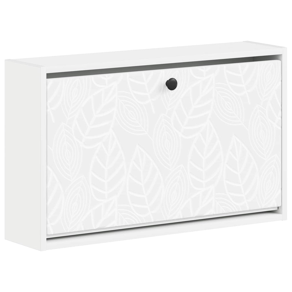 vidaXL Wisząca szafka na buty DELFT 71 x 17 x 43 cm Biały
