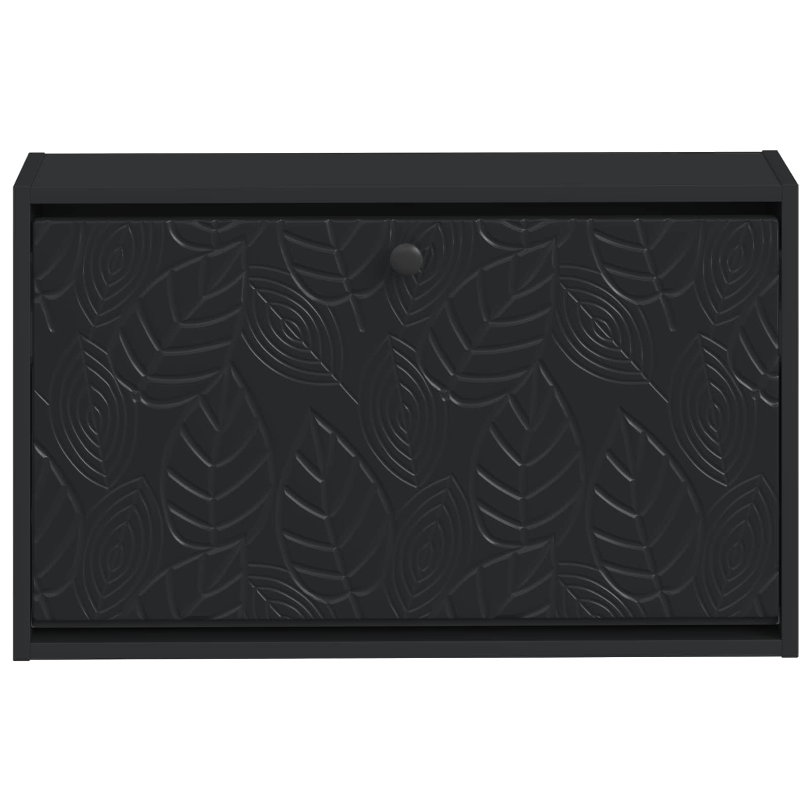 vidaXL Wisząca szafka na buty DELFT 71 x 17 x 43 cm Czarny