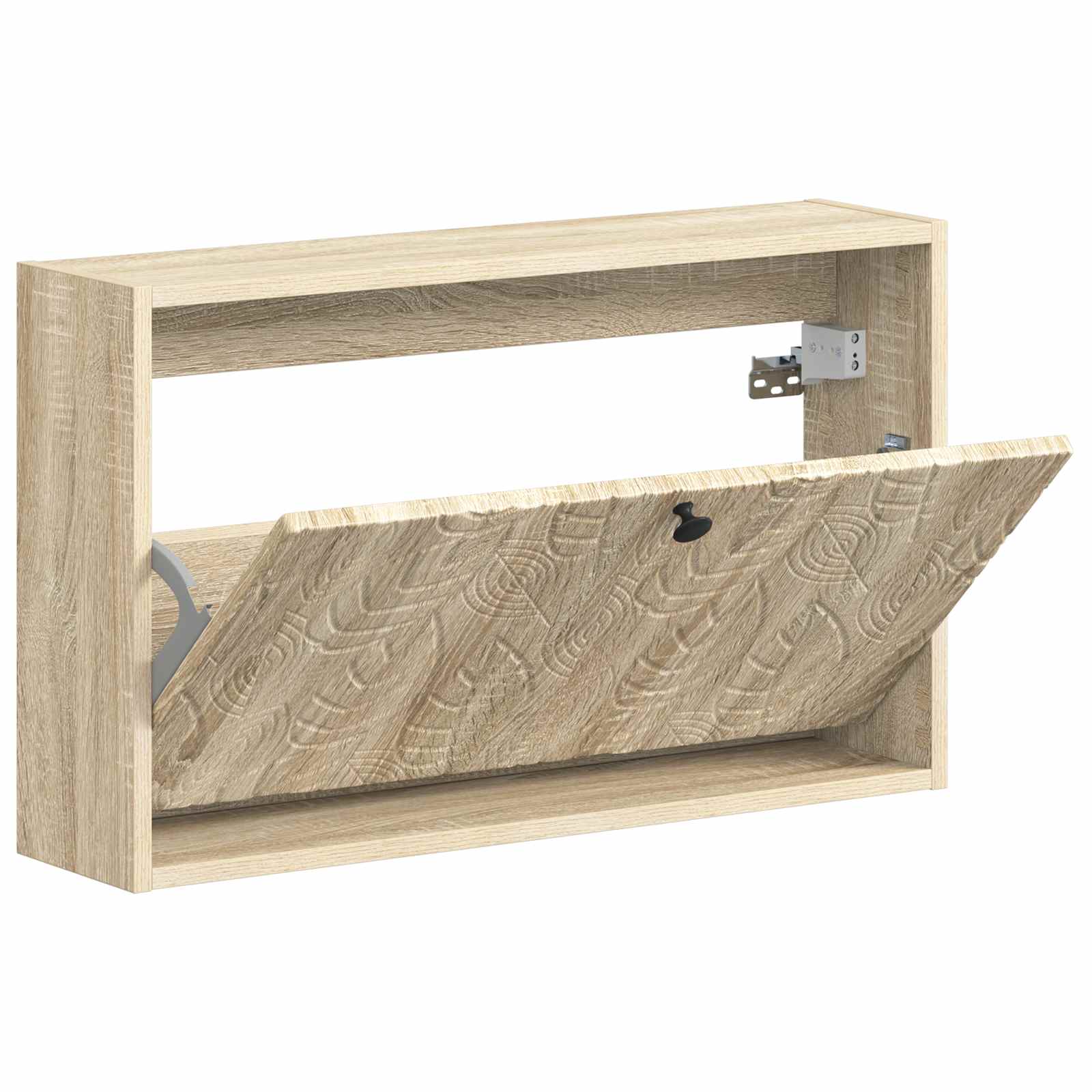 vidaXL Wisząca szafka na buty DELFT 71 x 17 x 43 cm dąb Sonoma