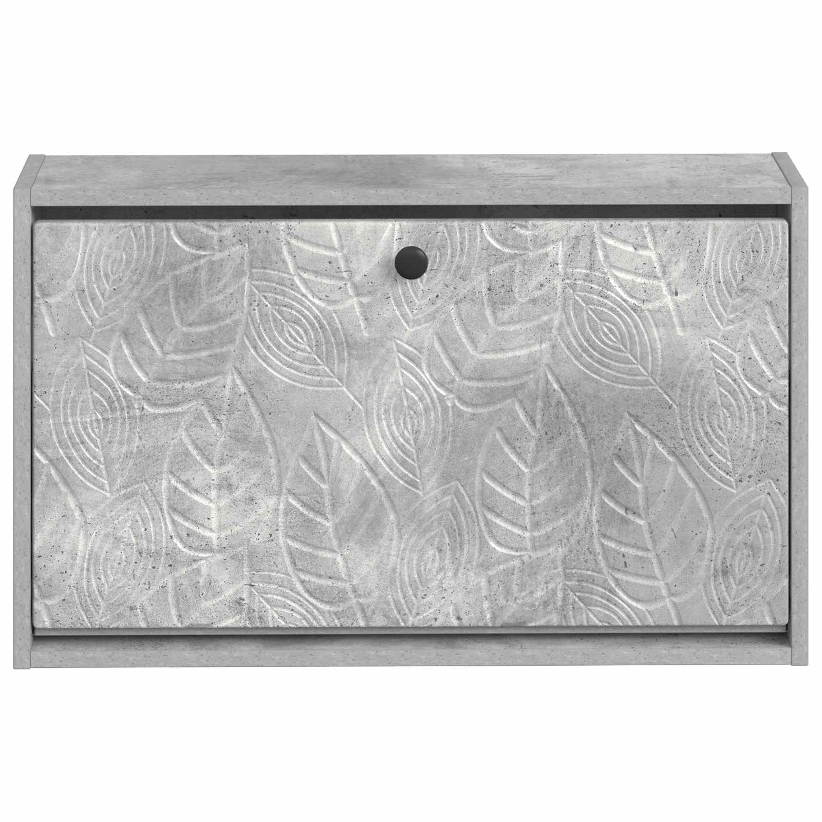vidaXL Wisząca szafka na buty DELFT 71 x 17 x 43 cm Betonowy szary