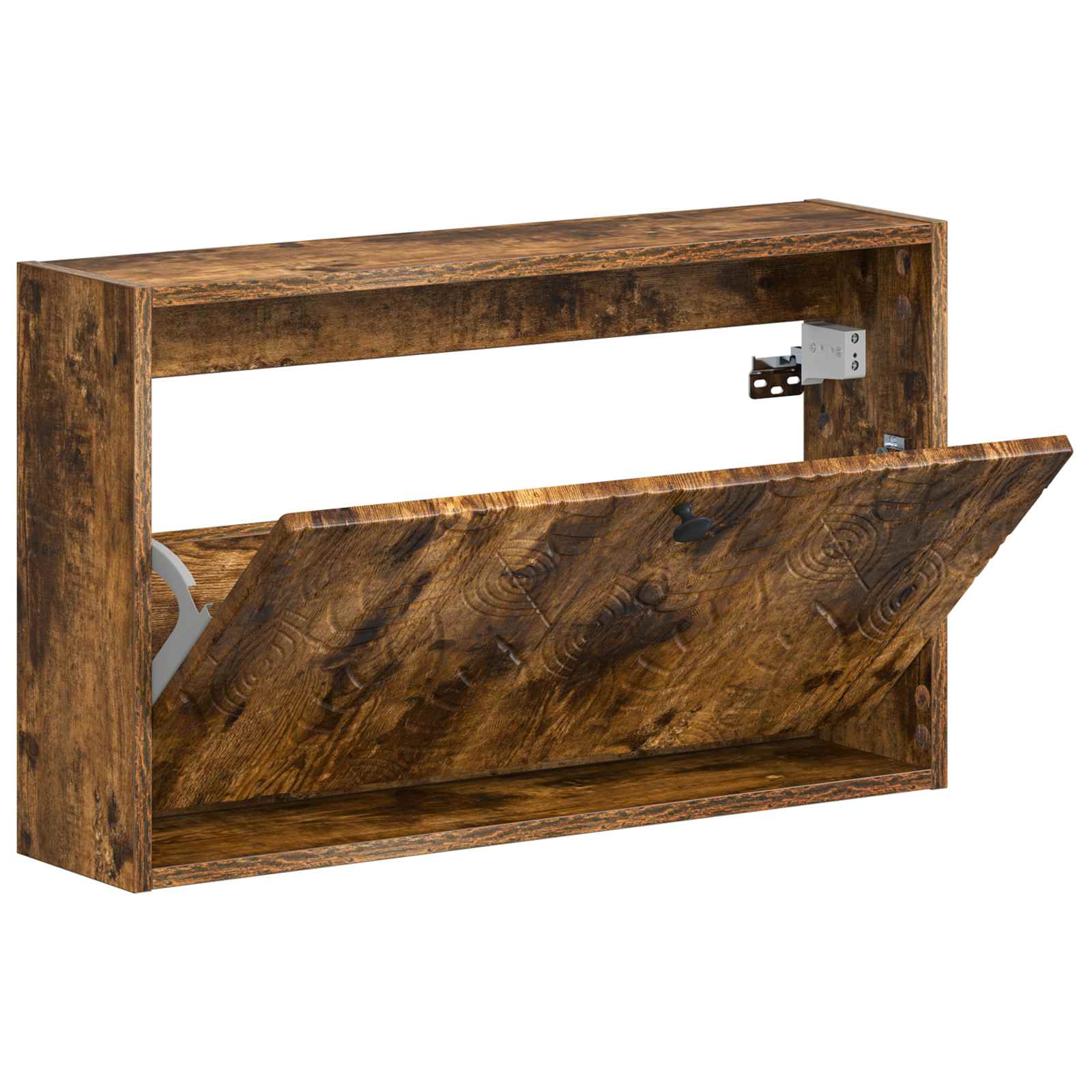 vidaXL Wisząca szafka na buty DELFT 71 x 17 x 43 cm Dąb wędzony