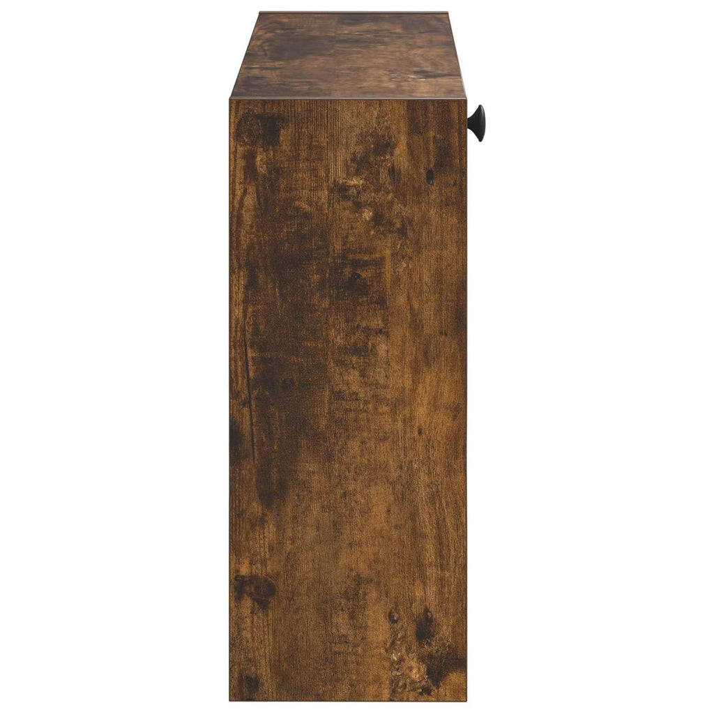 vidaXL Wisząca szafka na buty DELFT 71 x 17 x 43 cm Dąb wędzony