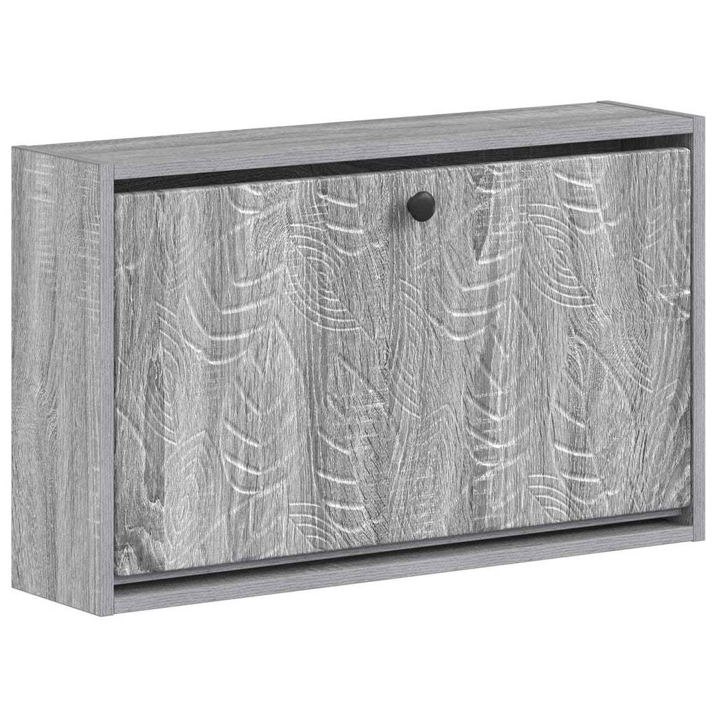 vidaXL Wisząca szafka na buty DELFT 71 x 17 x 43 cm Szary Sonoma