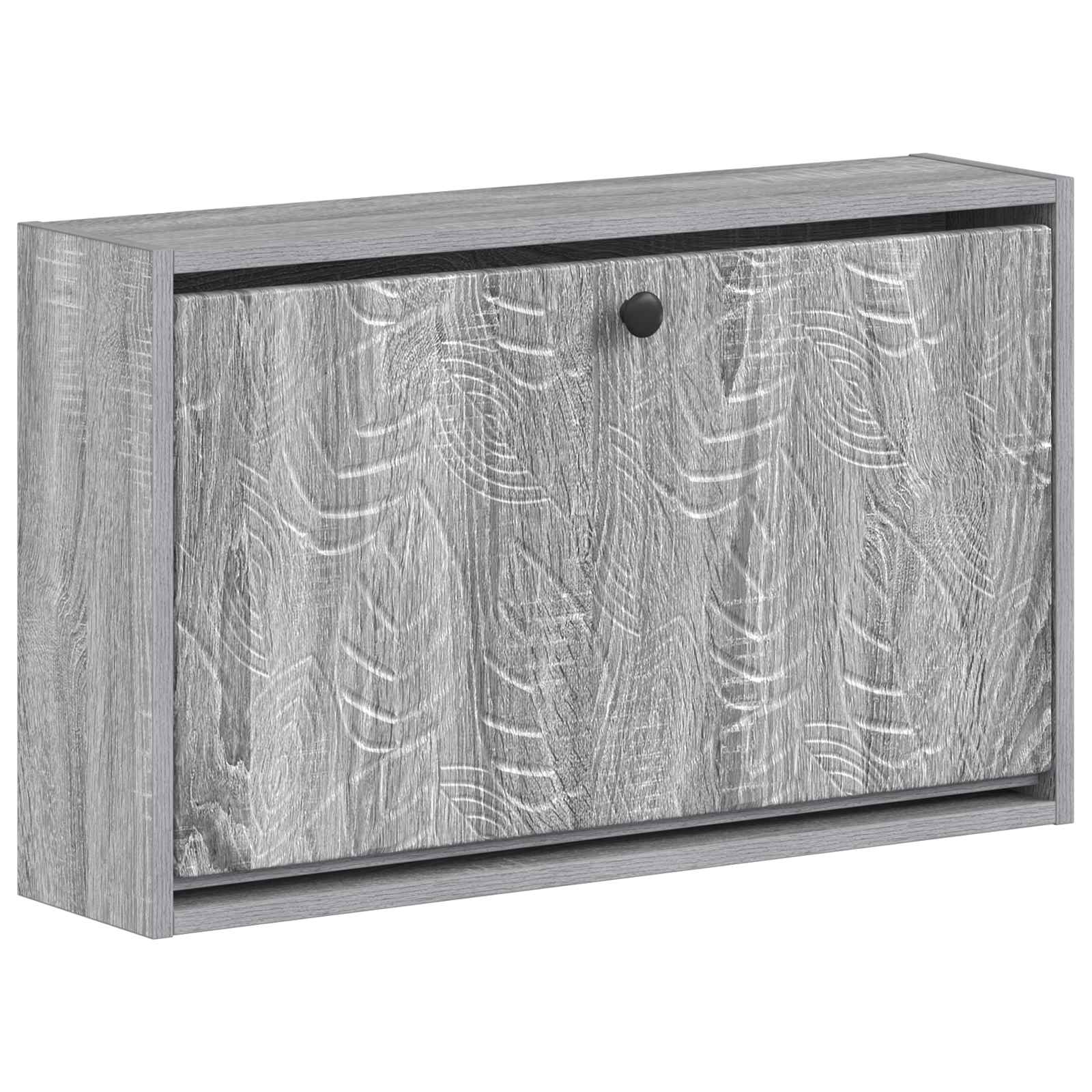 vidaXL Wisząca szafka na buty DELFT 71 x 17 x 43 cm Szary Sonoma