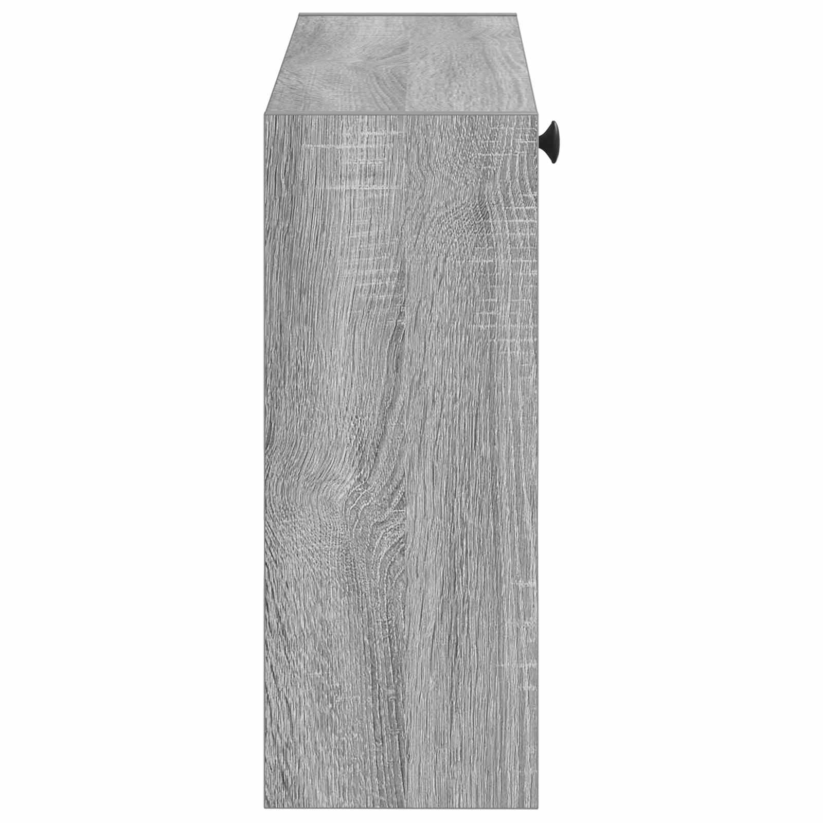 vidaXL Wisząca szafka na buty DELFT 71 x 17 x 43 cm Szary Sonoma