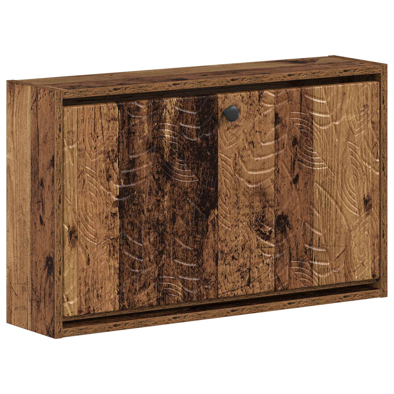 vidaXL Wisząca szafka na buty DELFT 71 x 17 x 43 cm Stare drewno
