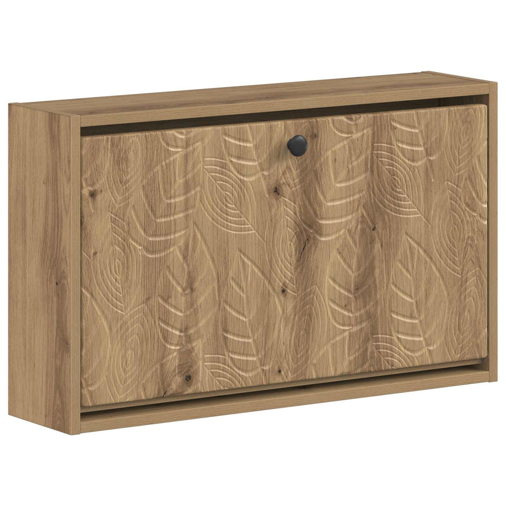 vidaXL Wisząca szafka na buty DELFT 71 x 17 x 43 cm Dąb artisan