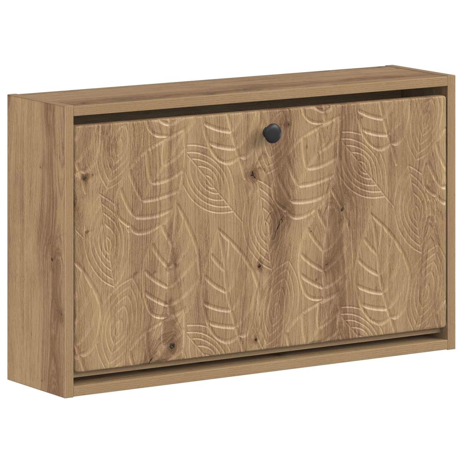vidaXL Wisząca szafka na buty DELFT 71 x 17 x 43 cm Dąb artisan