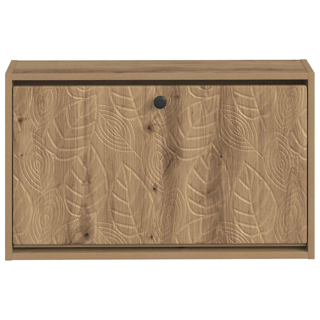 vidaXL Wisząca szafka na buty DELFT 71 x 17 x 43 cm Dąb artisan