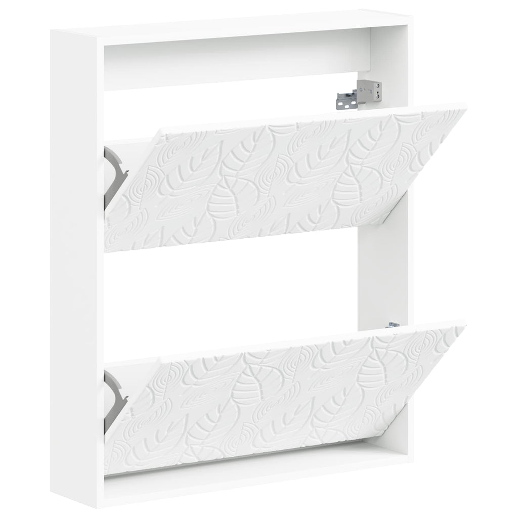 vidaXL Wisząca szafka na buty DELFT 71 x 17 x 86 cm Biały