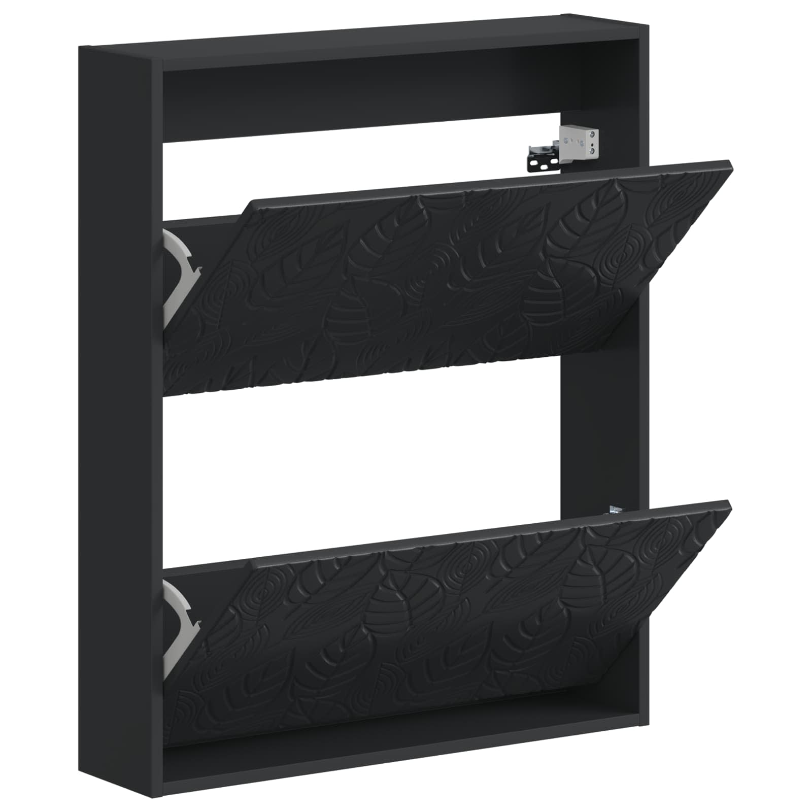 vidaXL Wisząca szafka na buty DELFT 71 x 17 x 86 cm Czarny