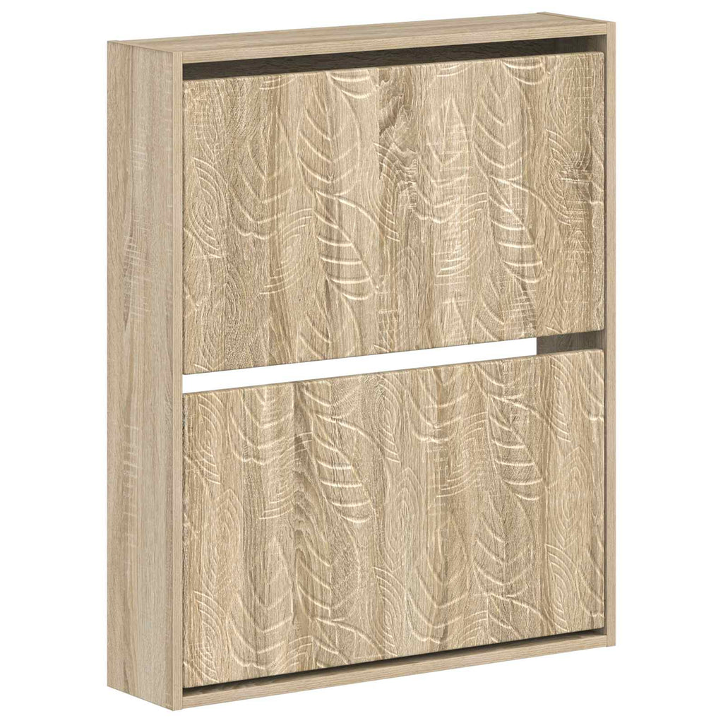 vidaXL Wisząca szafka na buty DELFT 71 x 17 x 86 cm dąb Sonoma