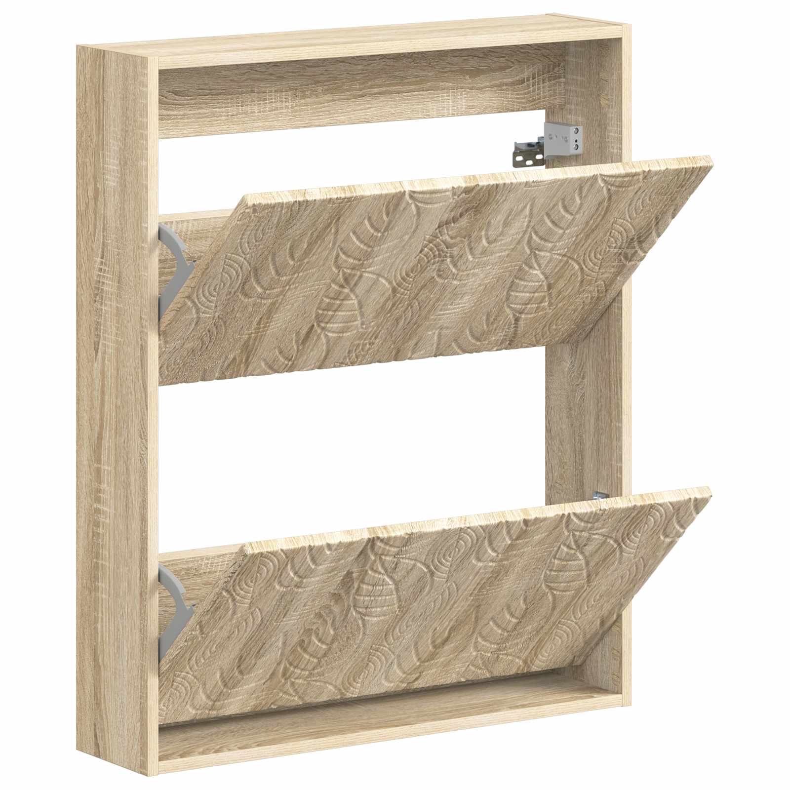 vidaXL Wisząca szafka na buty DELFT 71 x 17 x 86 cm dąb Sonoma