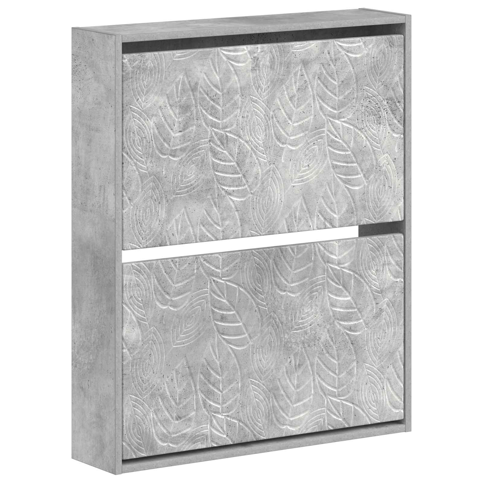 vidaXL Wisząca szafka na buty DELFT 71 x 17 x 86 cm Betonowy szary