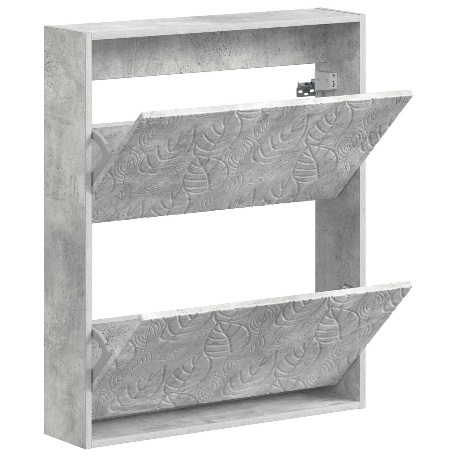 vidaXL Wisząca szafka na buty DELFT 71 x 17 x 86 cm Betonowy szary
