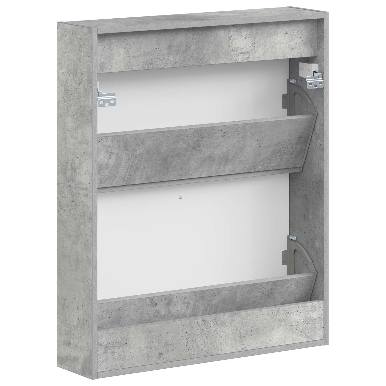vidaXL Wisząca szafka na buty DELFT 71 x 17 x 86 cm Betonowy szary