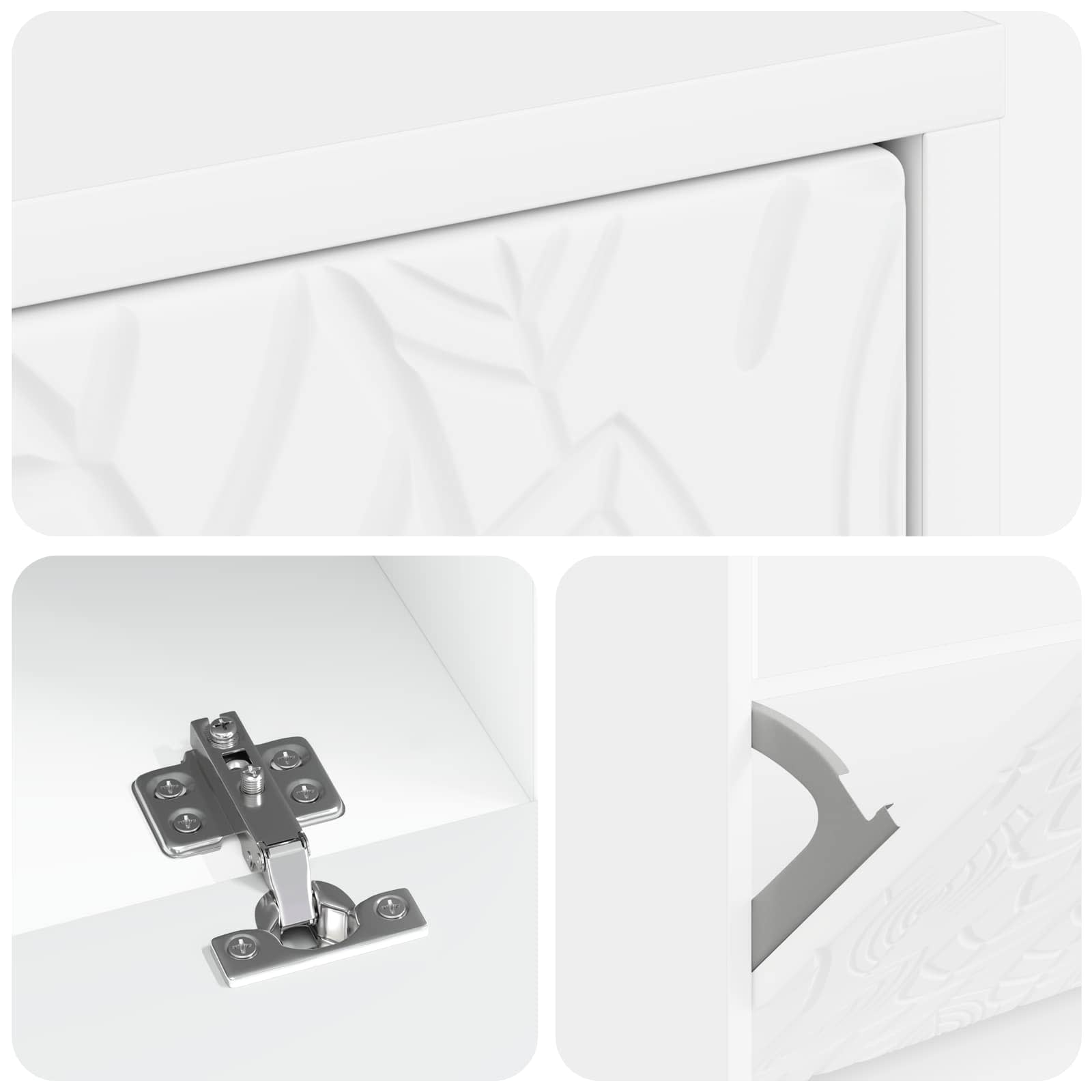 vidaXL Szafka na buty DELFT 78 x 24 x 103 cm Drewno inżynieryjne Biały