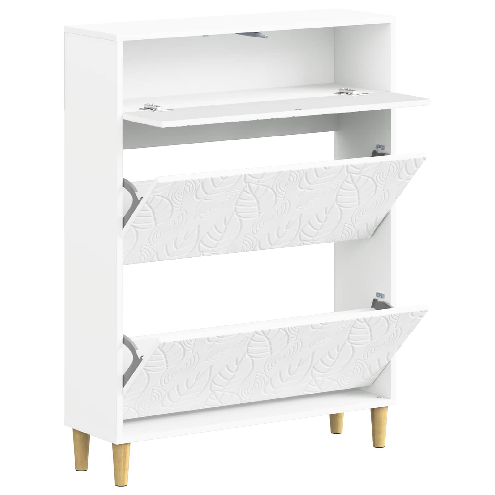 vidaXL Szafka na buty DELFT 78 x 24 x 103 cm Drewno inżynieryjne Biały