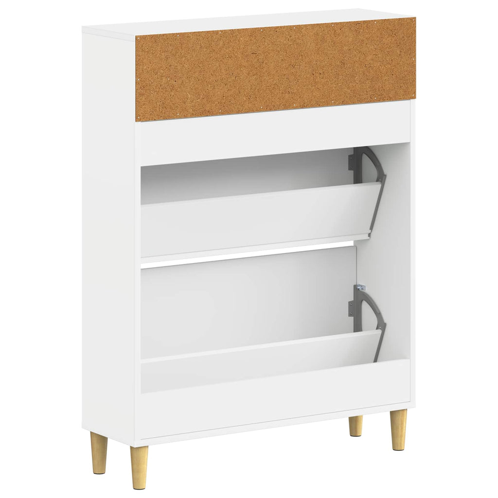 vidaXL Szafka na buty DELFT 78 x 24 x 103 cm Drewno inżynieryjne Biały