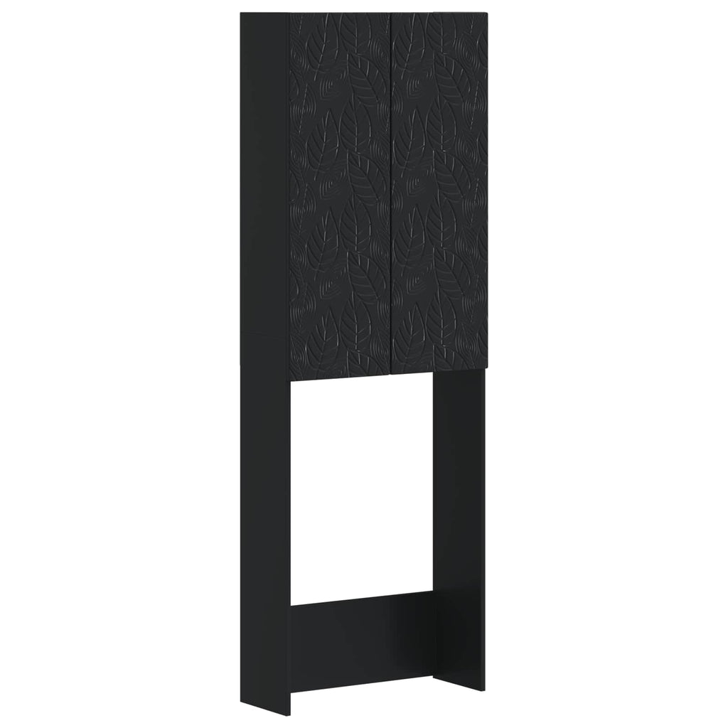 vidaXL Szafka toaletowa DELFT Czarny 66 x 25,5 x 190 cm