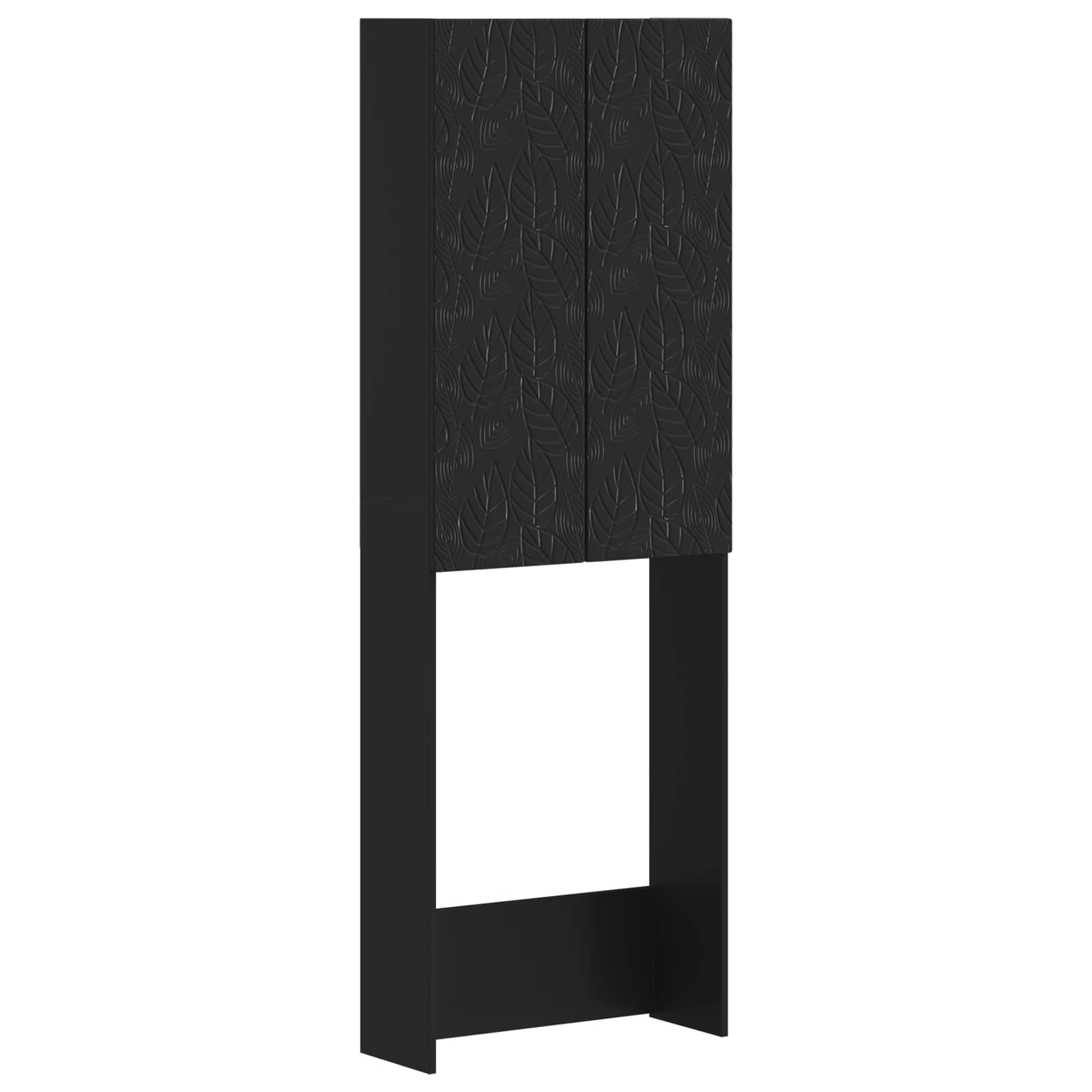 vidaXL Szafka toaletowa DELFT Czarny 66 x 25,5 x 190 cm