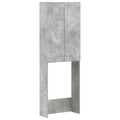vidaXL Szafka toaletowa DELFT Betonowy szary 66 x 25,5 x 190 cm