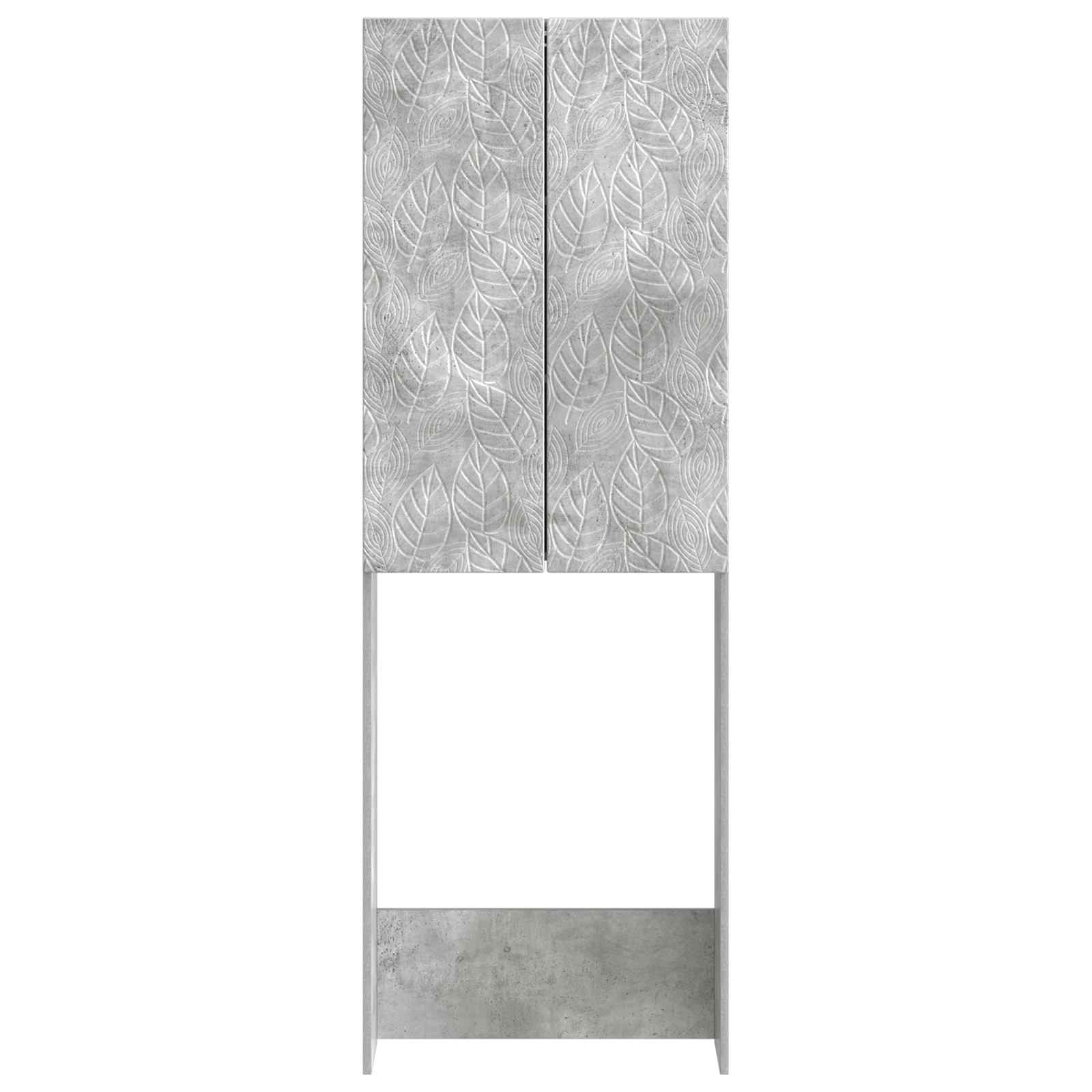 vidaXL Szafka toaletowa DELFT Betonowy szary 66 x 25,5 x 190 cm