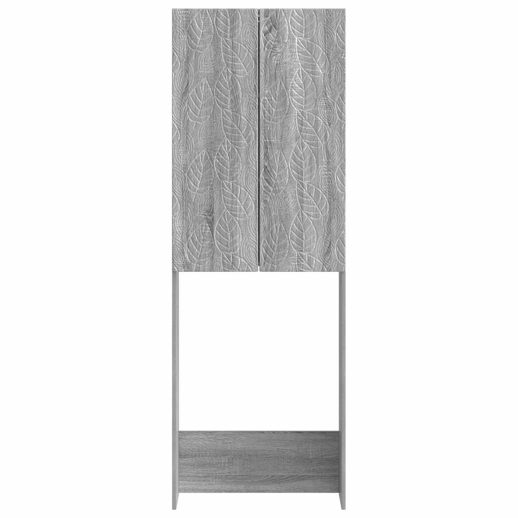 vidaXL Szafka toaletowa DELFT Szary Sonoma 66 x 25,5 x 190 cm