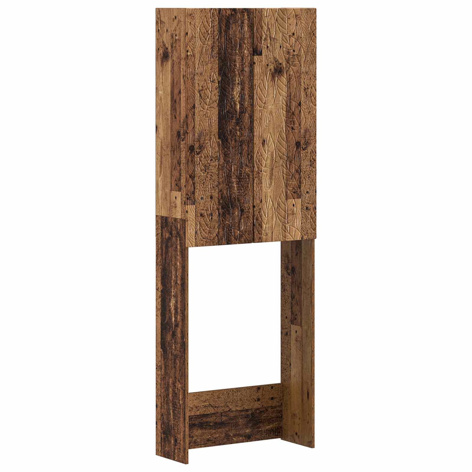 vidaXL Szafka toaletowa DELFT Stare drewno 66 x 25,5 x 190 cm